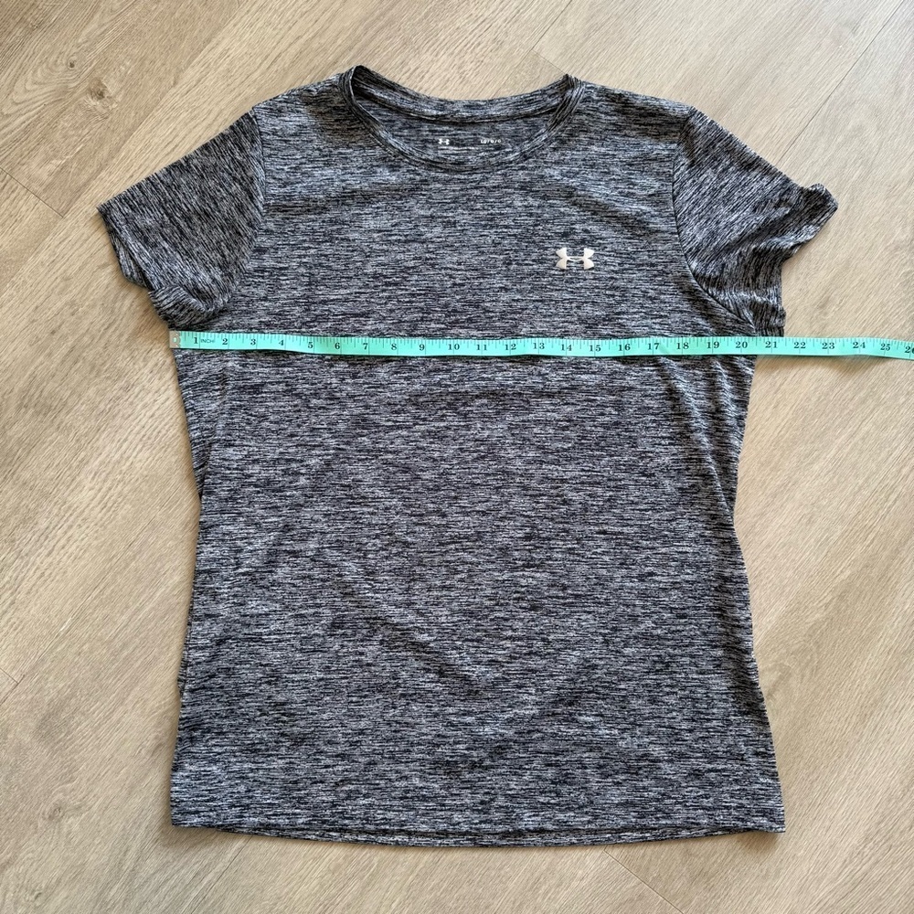 Under Armour Women's Heathered Gray Active Tee - Picture 3 of 3